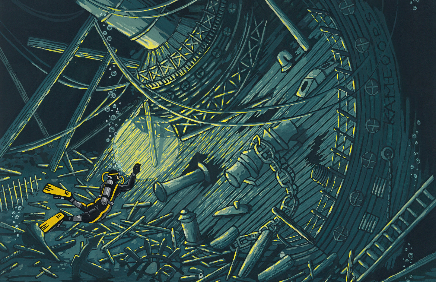 Kamloops Shipwreck Giclée Print
