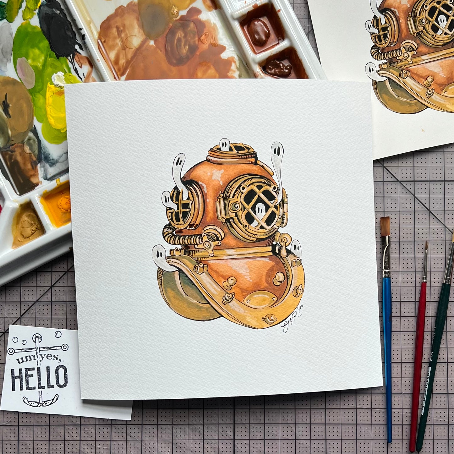 Ghost Helmet Sticker