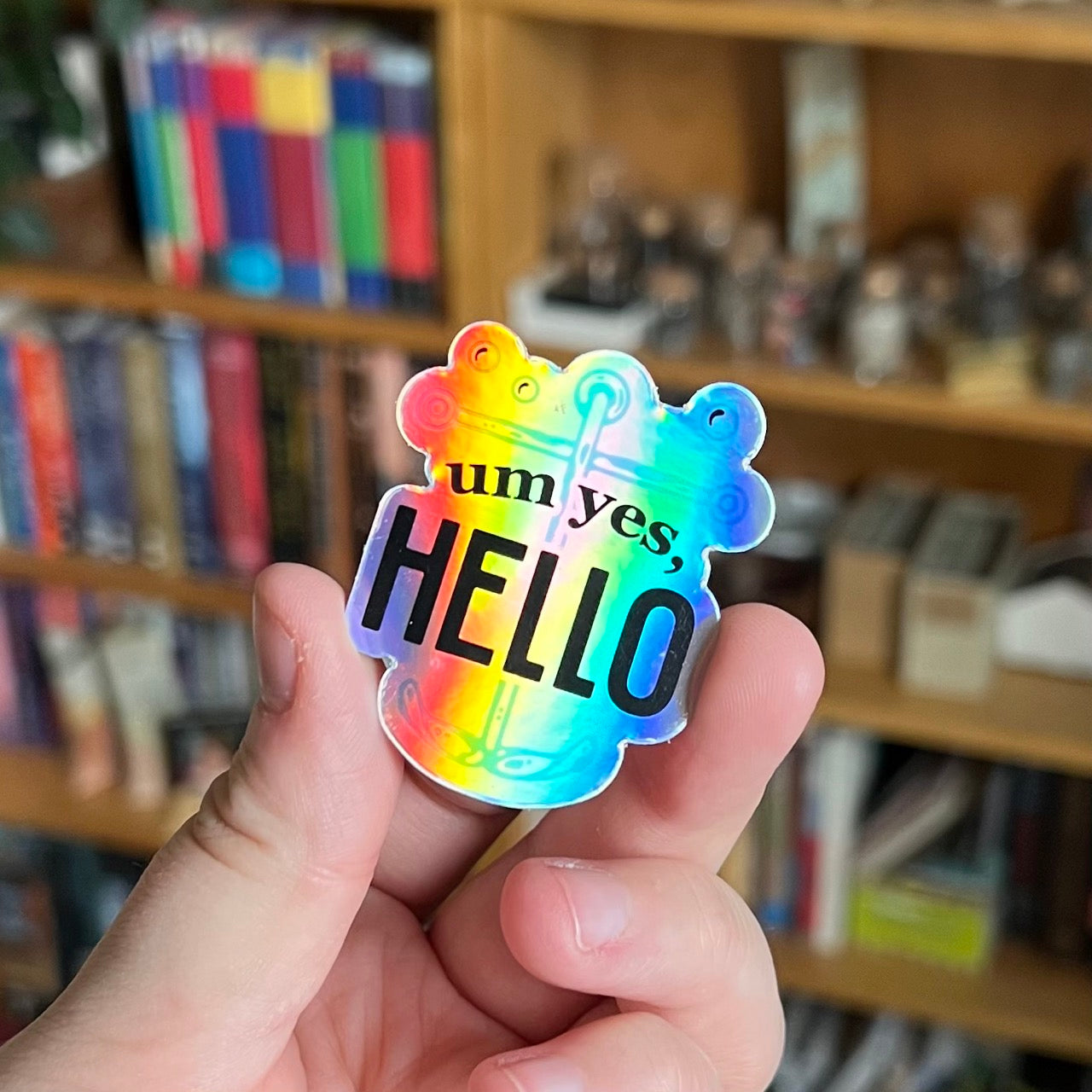 Um Yes Hello Anchor Sticker