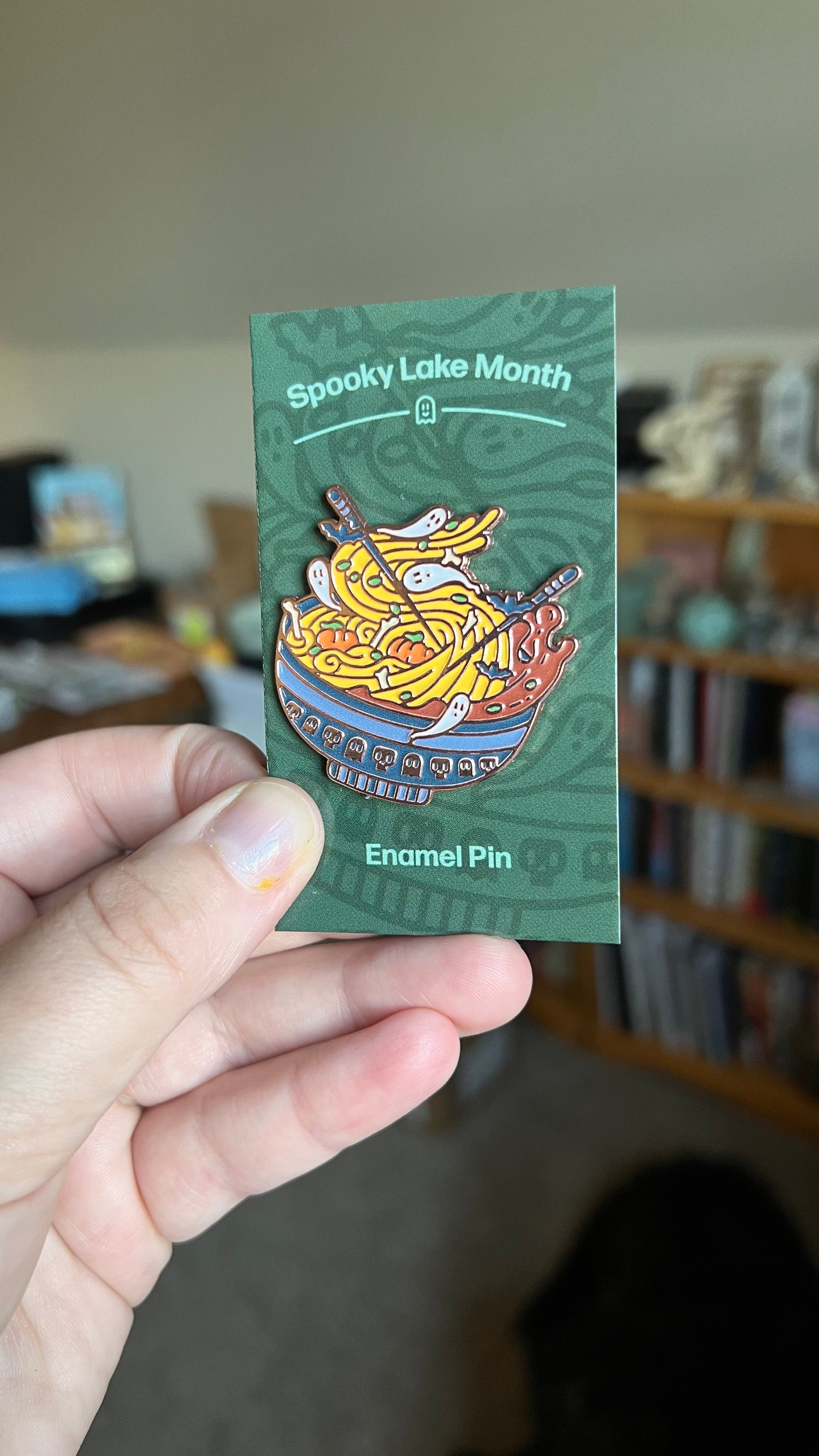 Spooky Good Soup Enamel Pin: 2024 Spooky Lake Month