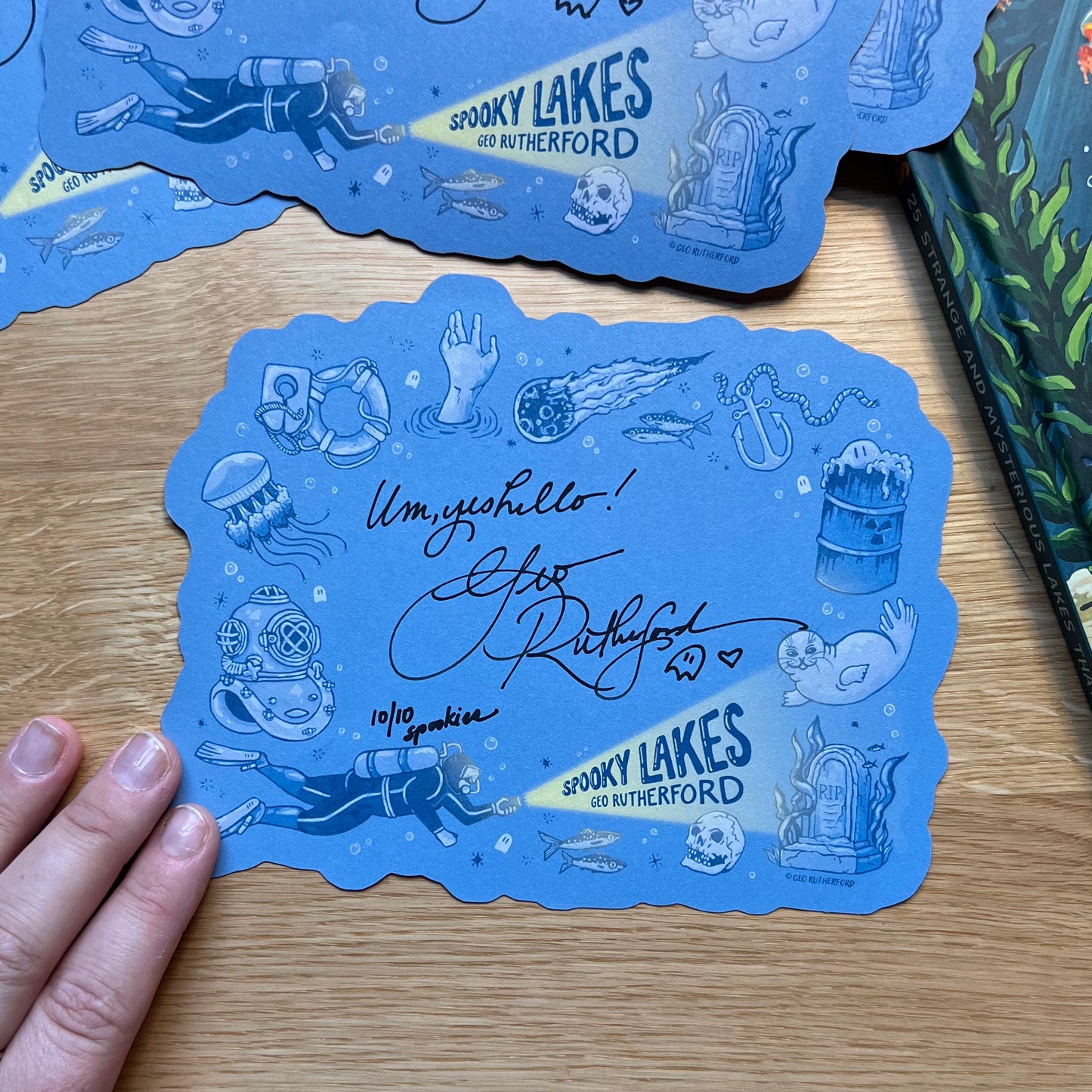 Spooky Lakes Signed Bookplate