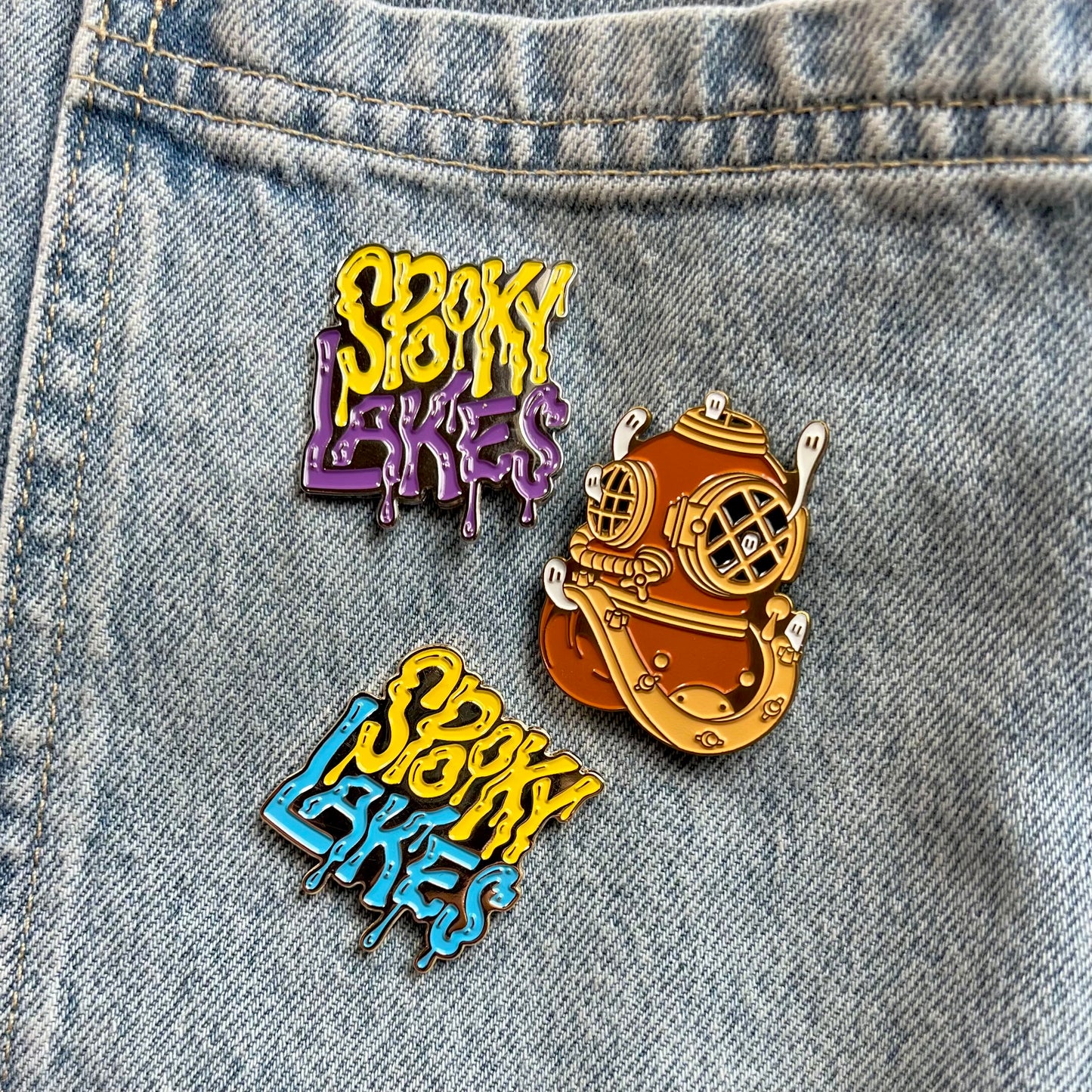 Spooky Lakes Enamel Pin: 2023 Spooky Lake Month