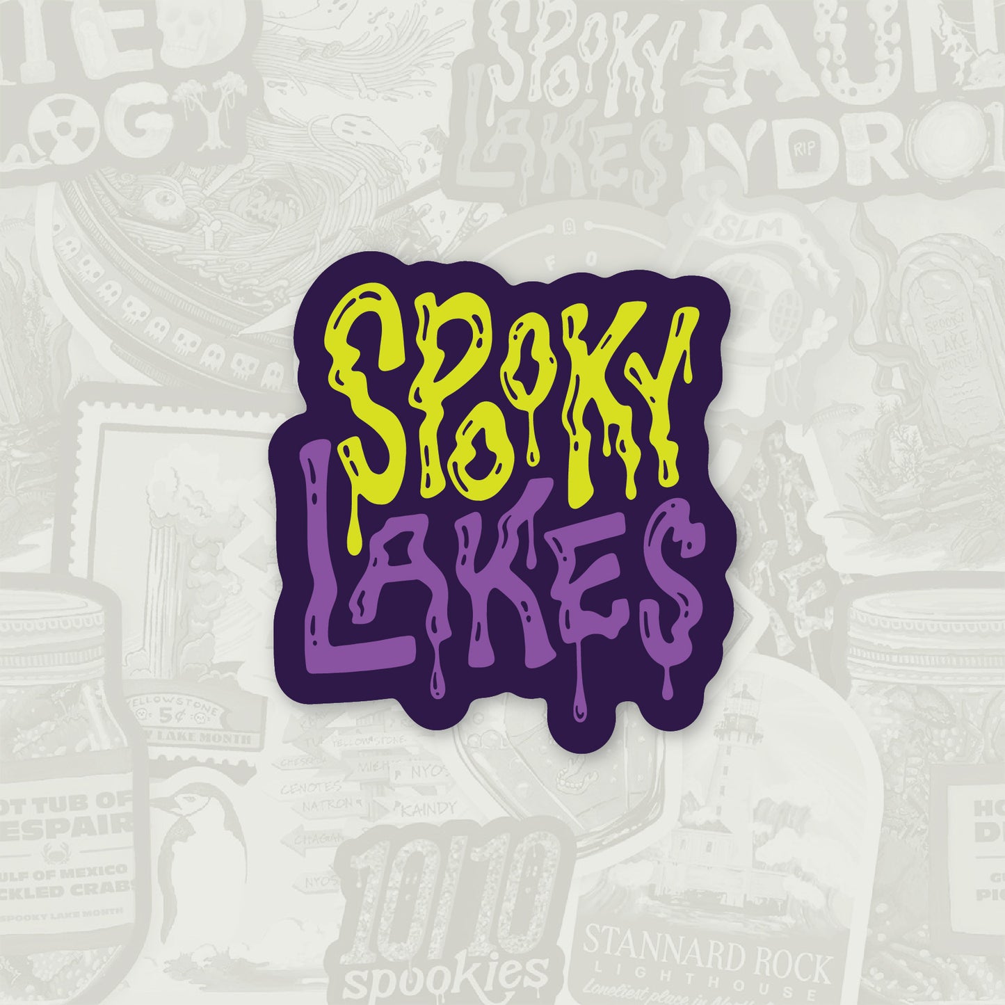 Spooky Lakes Sticker