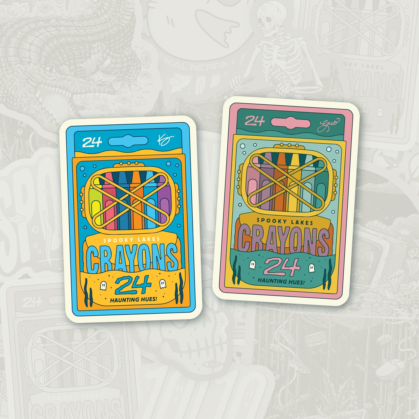 Spooky Crayons: 2025 Spooky Lake Month