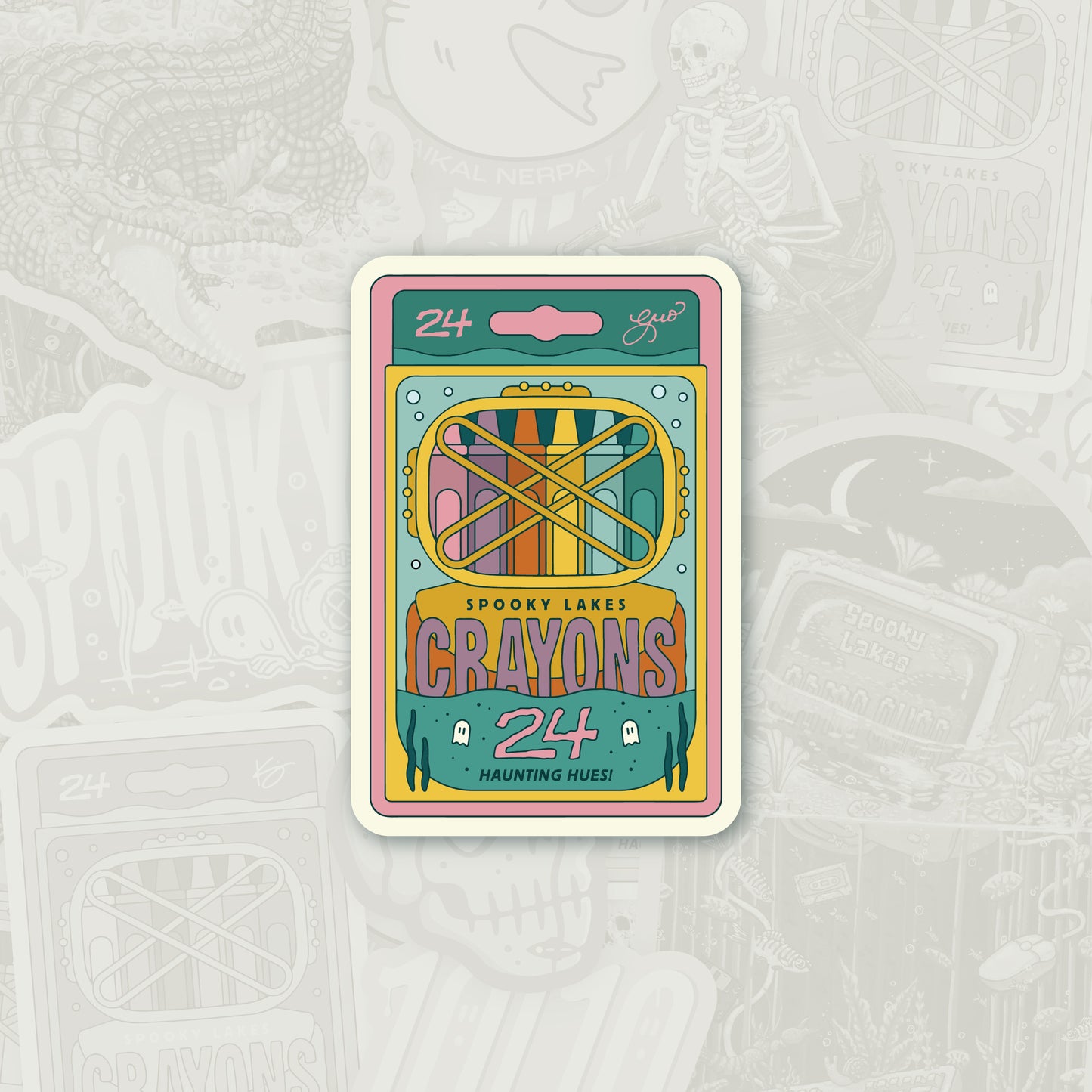 Spooky Crayons: 2025 Spooky Lake Month