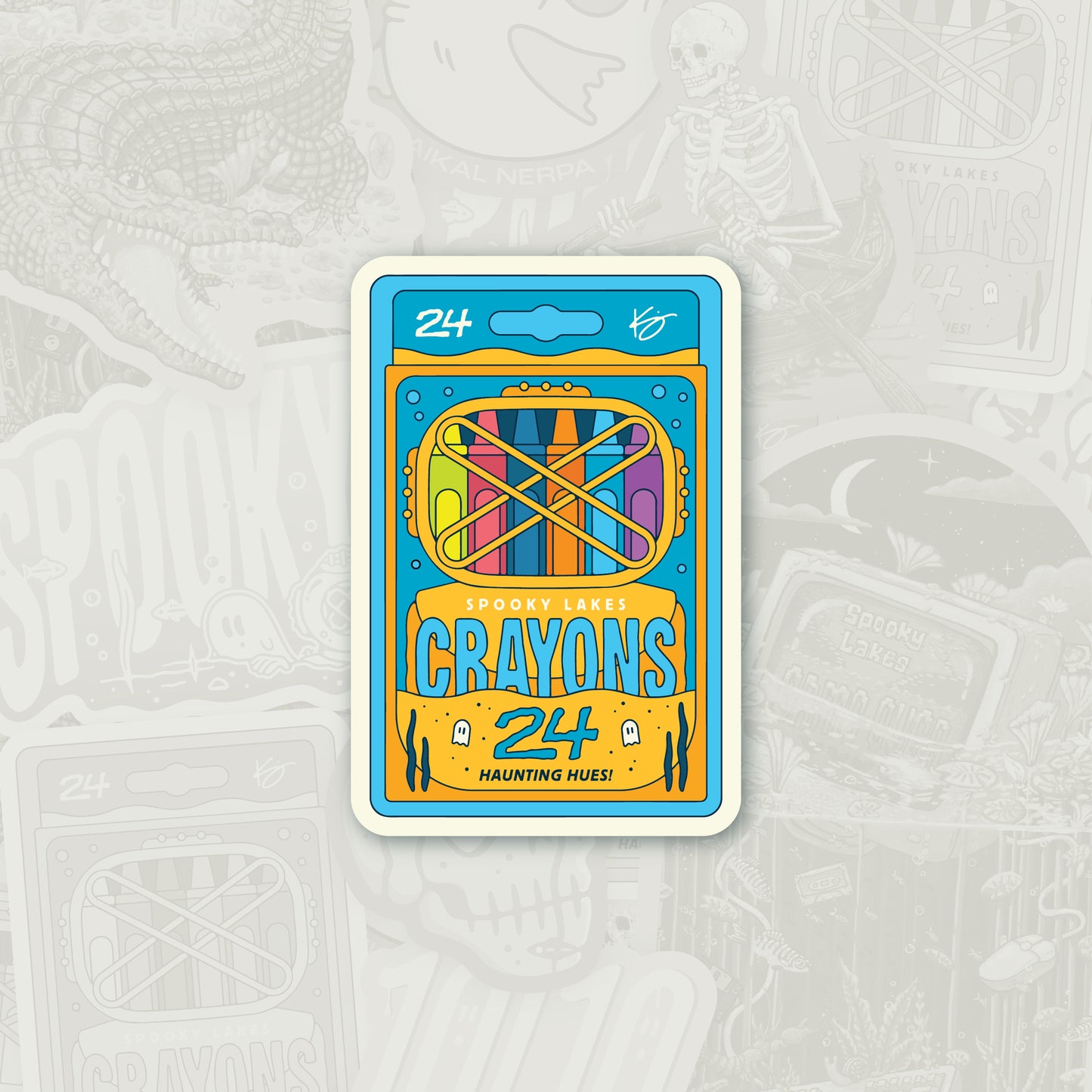 Spooky Crayons: 2025 Spooky Lake Month