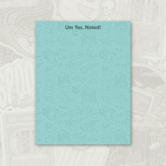 Spooky Lakes Pattern Notepad