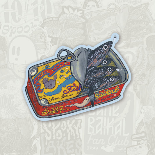 Baikal Tin Fish Sticker