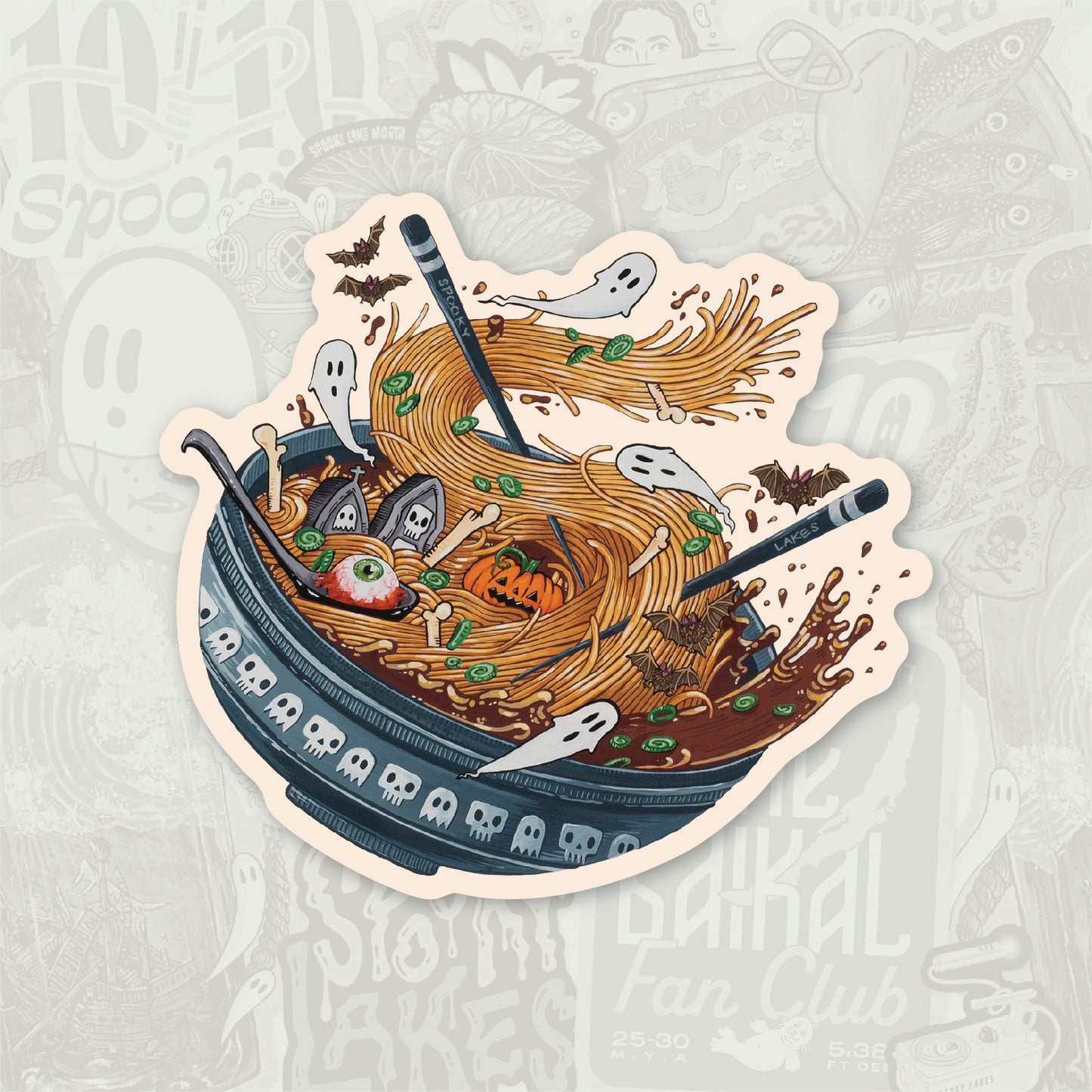 Spooky Good Soup Sticker: 2023 Spooky Lake Month