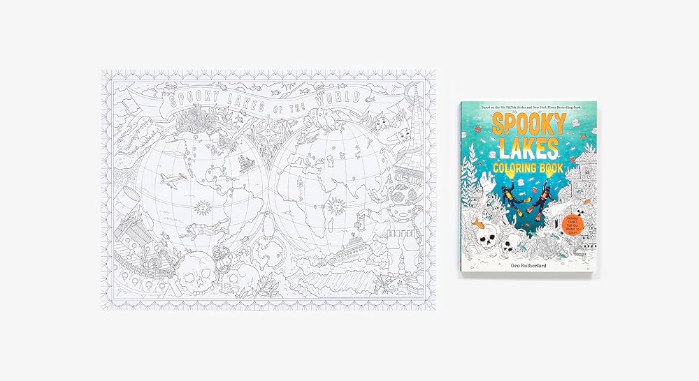 Signed Spooky Lakes Coloring Book