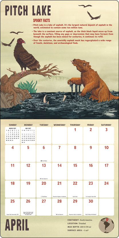 Signed Spooky Lakes Calendar
