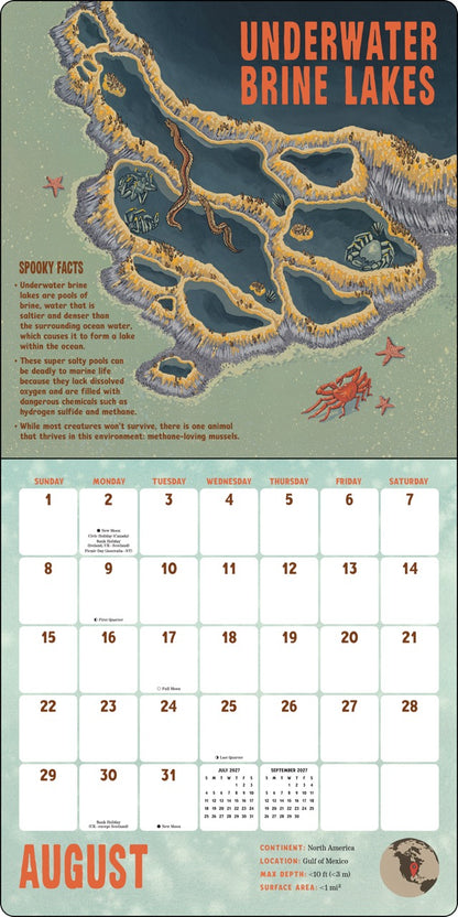 Signed Spooky Lakes Calendar