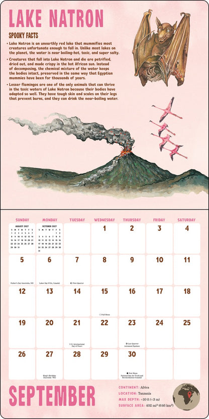 Signed Spooky Lakes Calendar