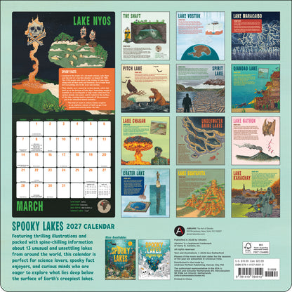 Signed Spooky Lakes Calendar