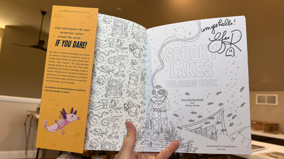 Signed Spooky Lakes Coloring Book