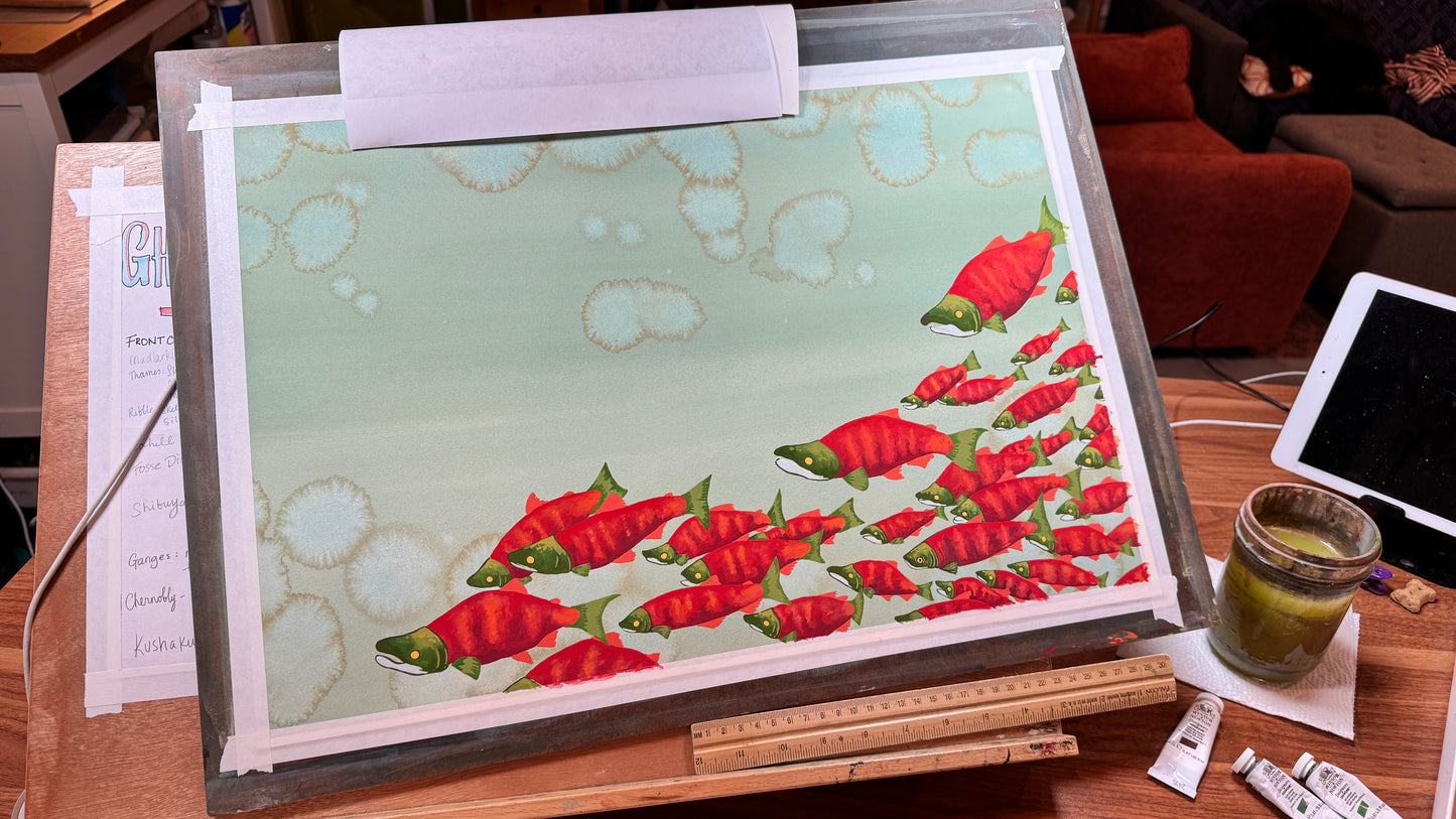 Sockeye Salmon Giclée Print