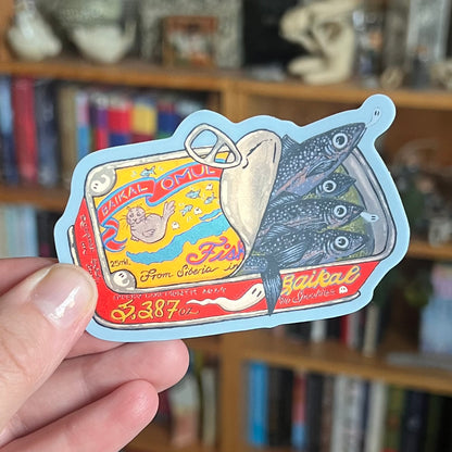 Baikal Tin Fish Sticker: 2024 Spooky Lake Month