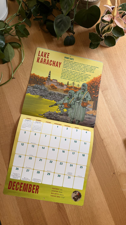Signed Spooky Lakes Calendar