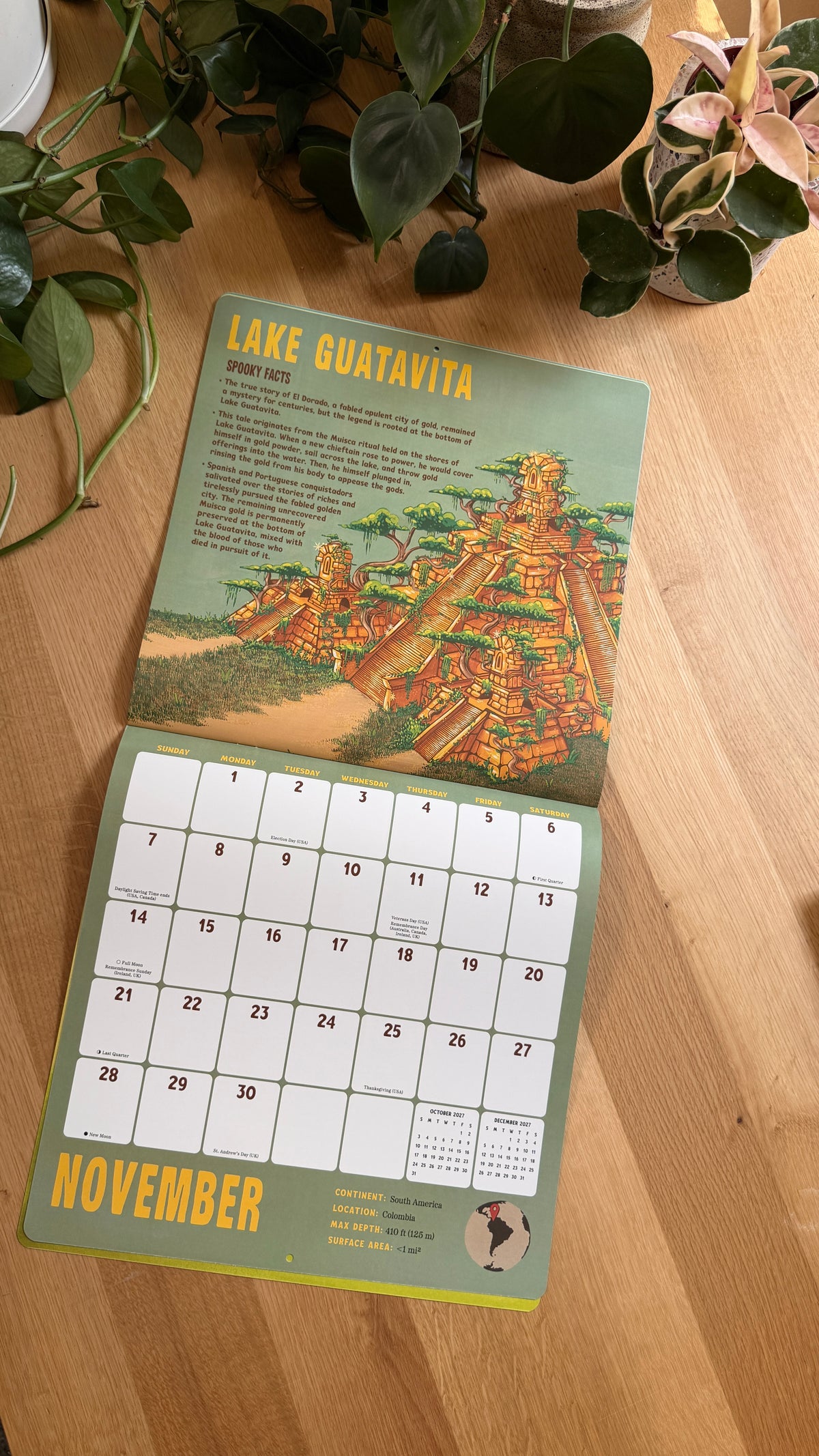 Signed Spooky Lakes Calendar
