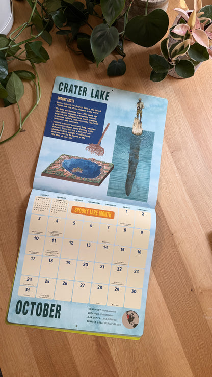 Signed Spooky Lakes Calendar