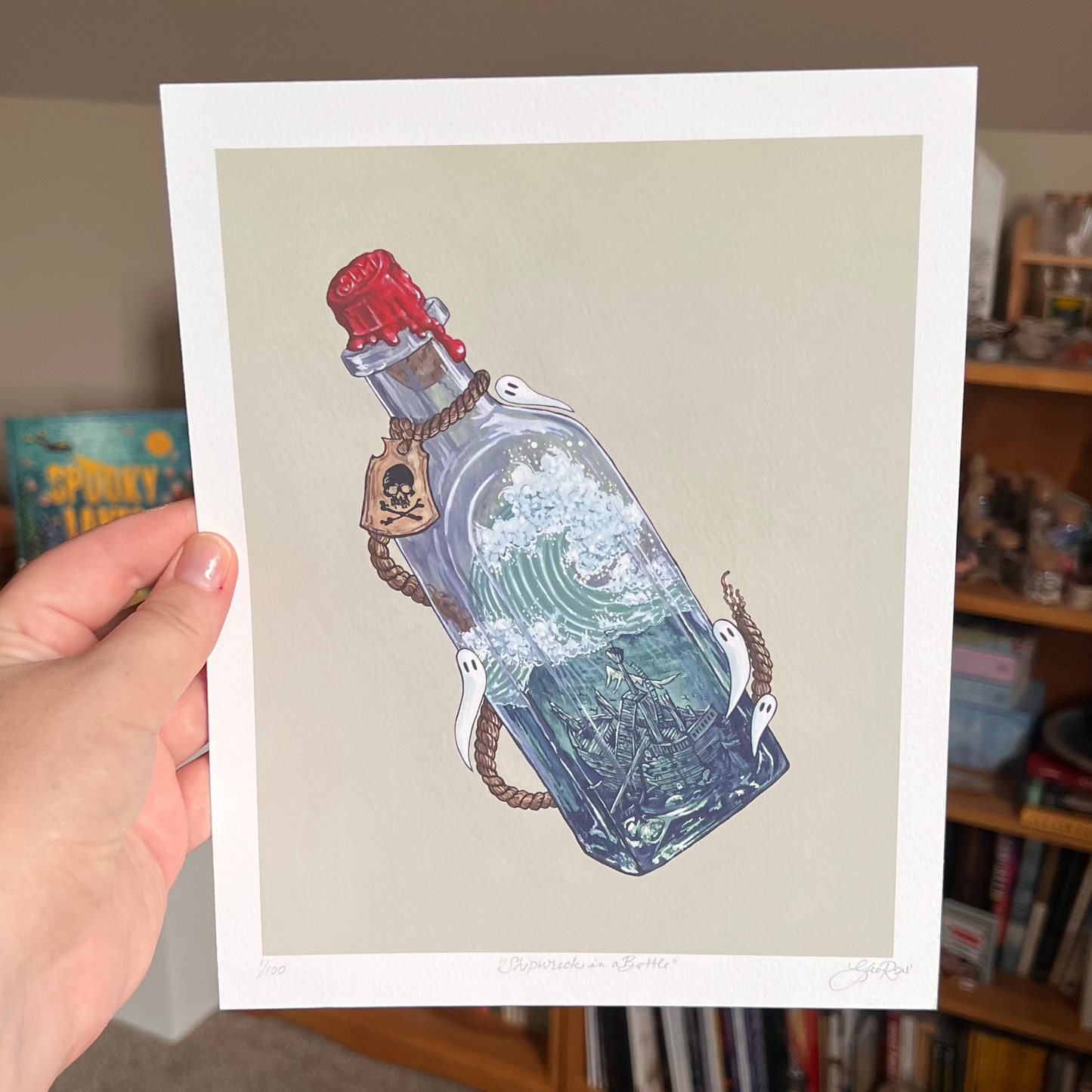 Shipwreck in the Bottle Spooky Lakes Giclée Print