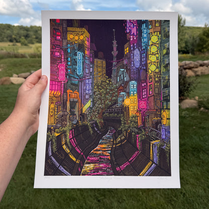 Shibuya River Giclée Print