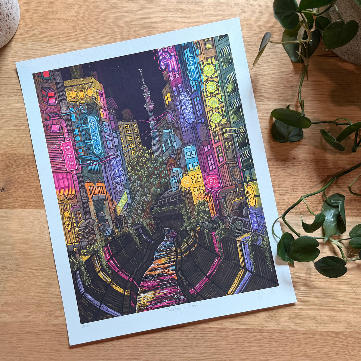 Shibuya River Giclée Print