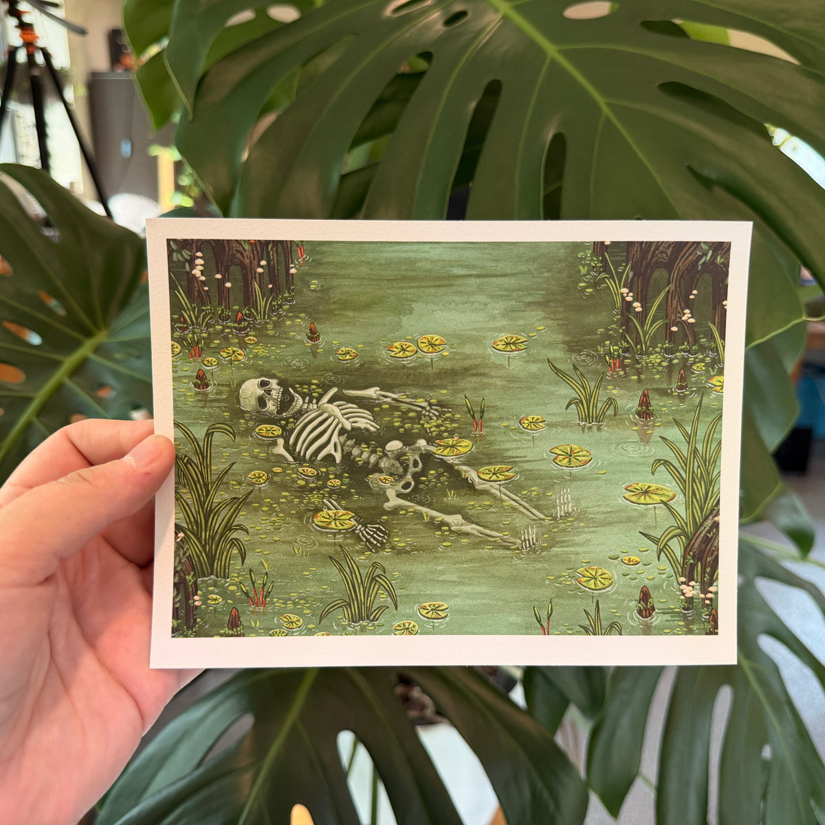Swamp Skeleton Shibuya River Giclée Print
