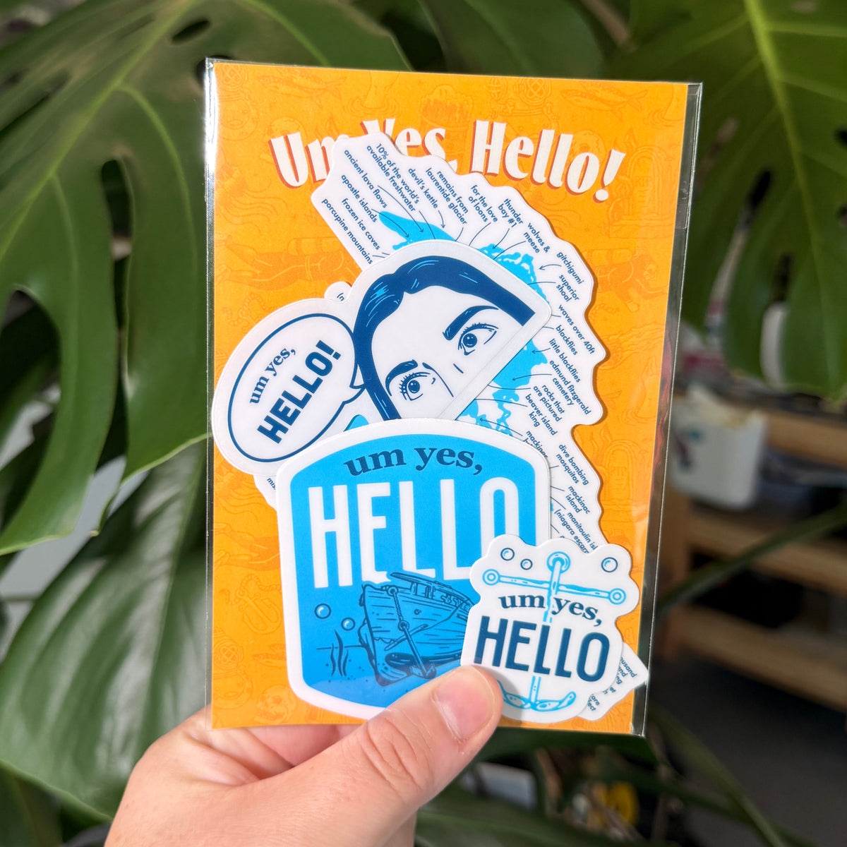 Um Yes Hello! Sticker Pack
