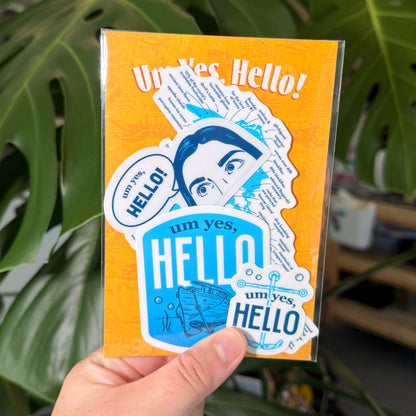 Um Yes Hello! Sticker Pack