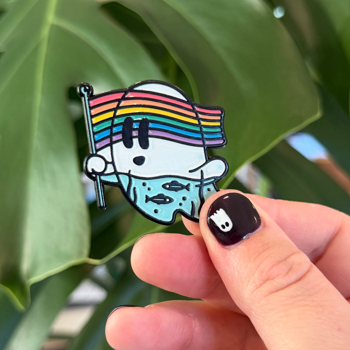 Wet Ghostie Pride Pin