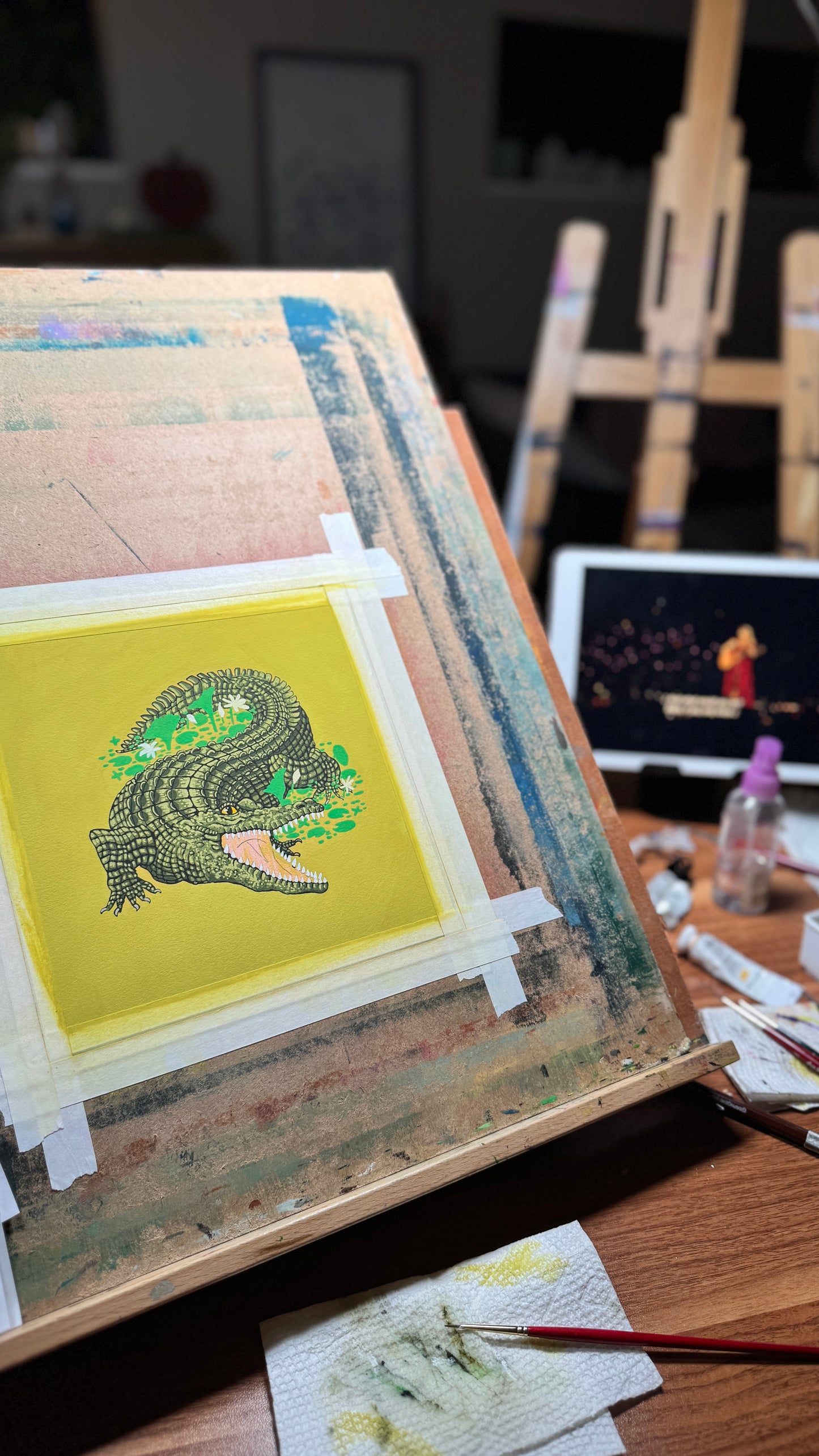 Cahill Croc Giclée Print