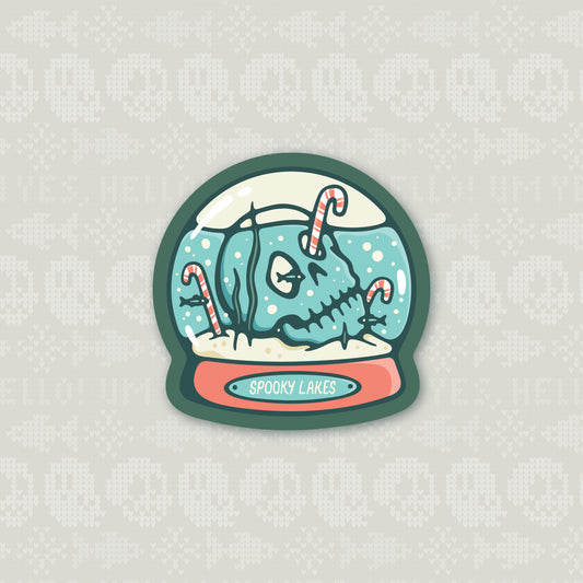 Mini Snow Globe Skull