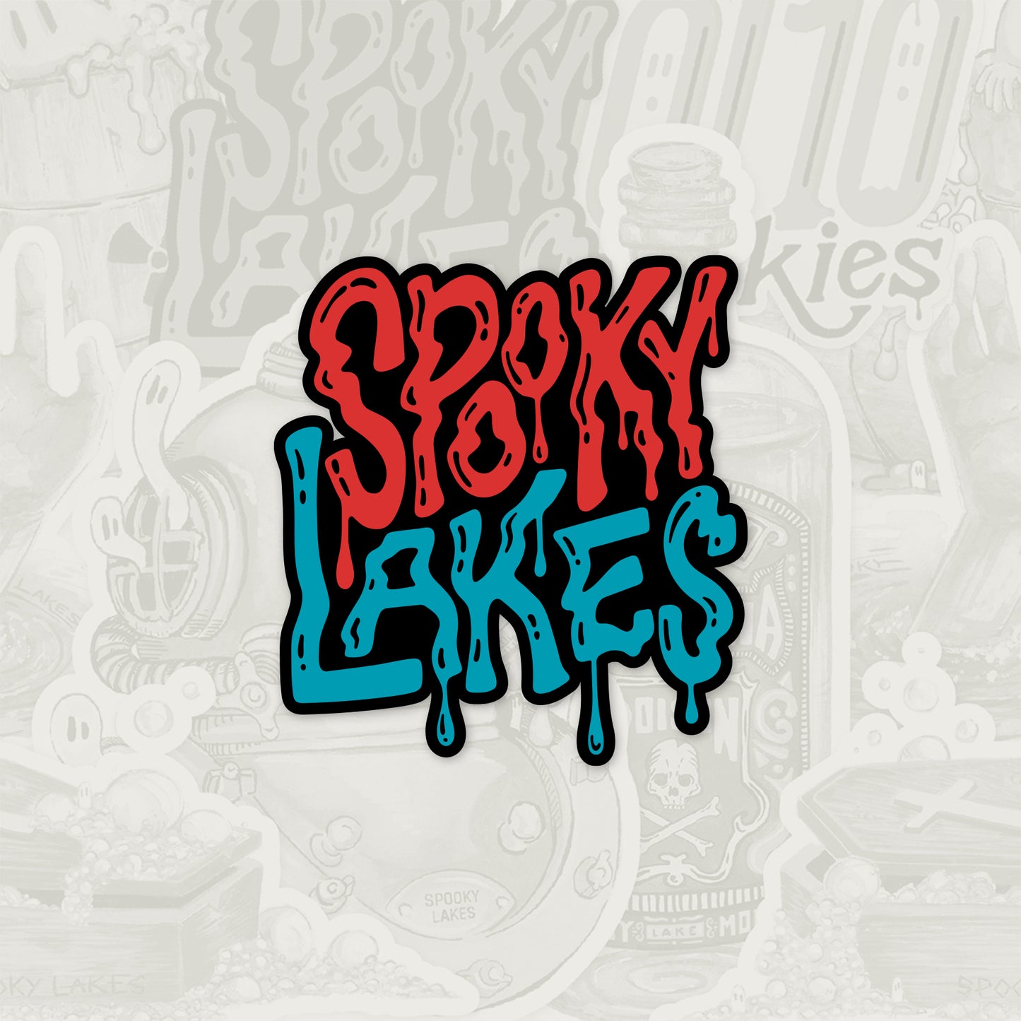 Spooky Lakes Sticker: 2023 Spooky Lake Month
