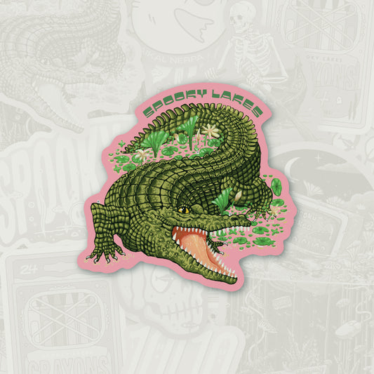 Cahill Crocodile Sticker: 2025 Spooky Lake Month
