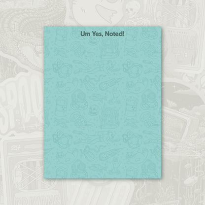 Spooky Lakes Pattern Notepad