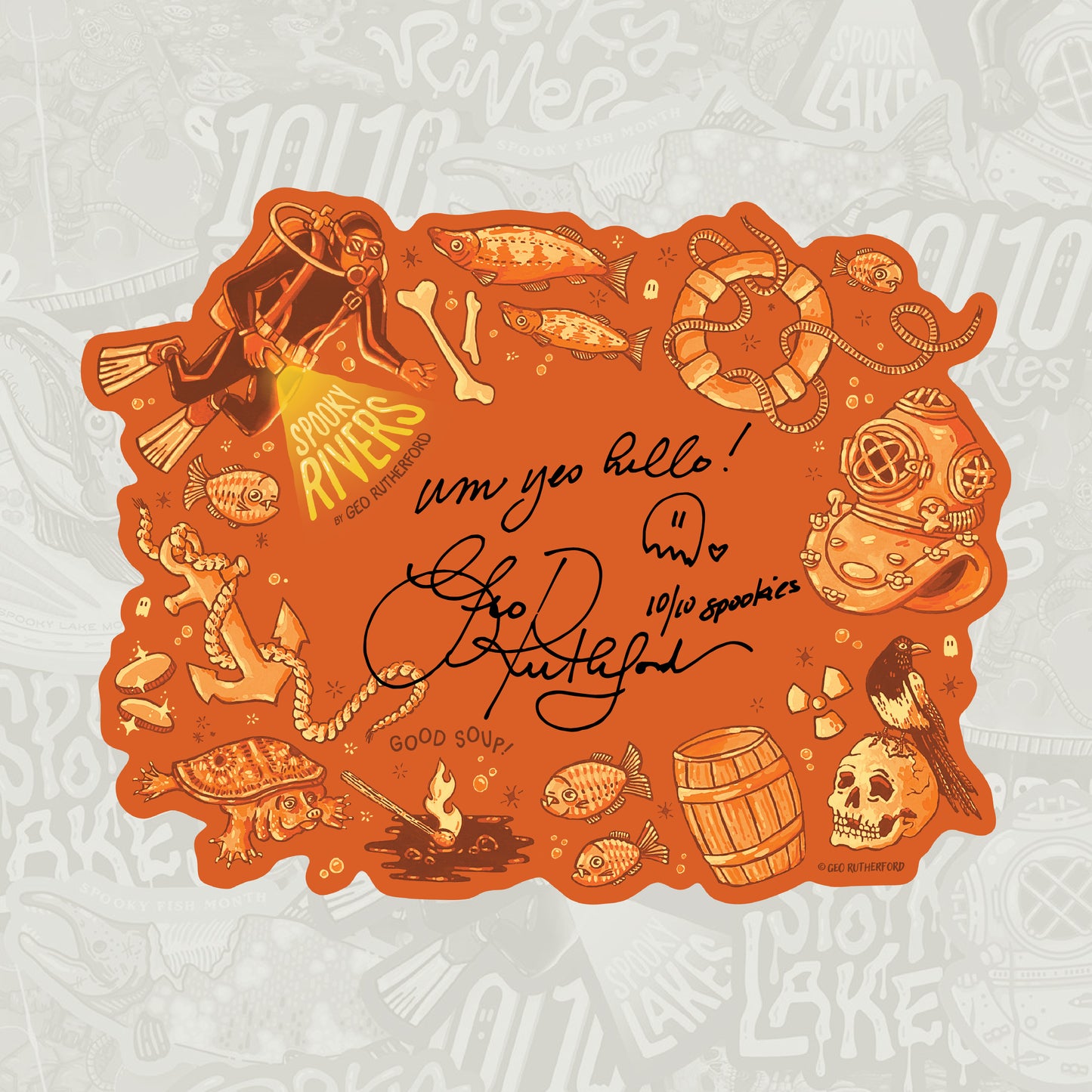 Spooky Rivers Signed Bookplate