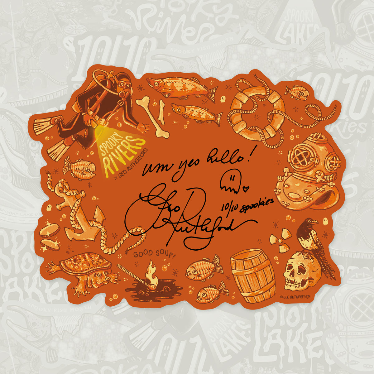 Spooky Rivers Signed Bookplate