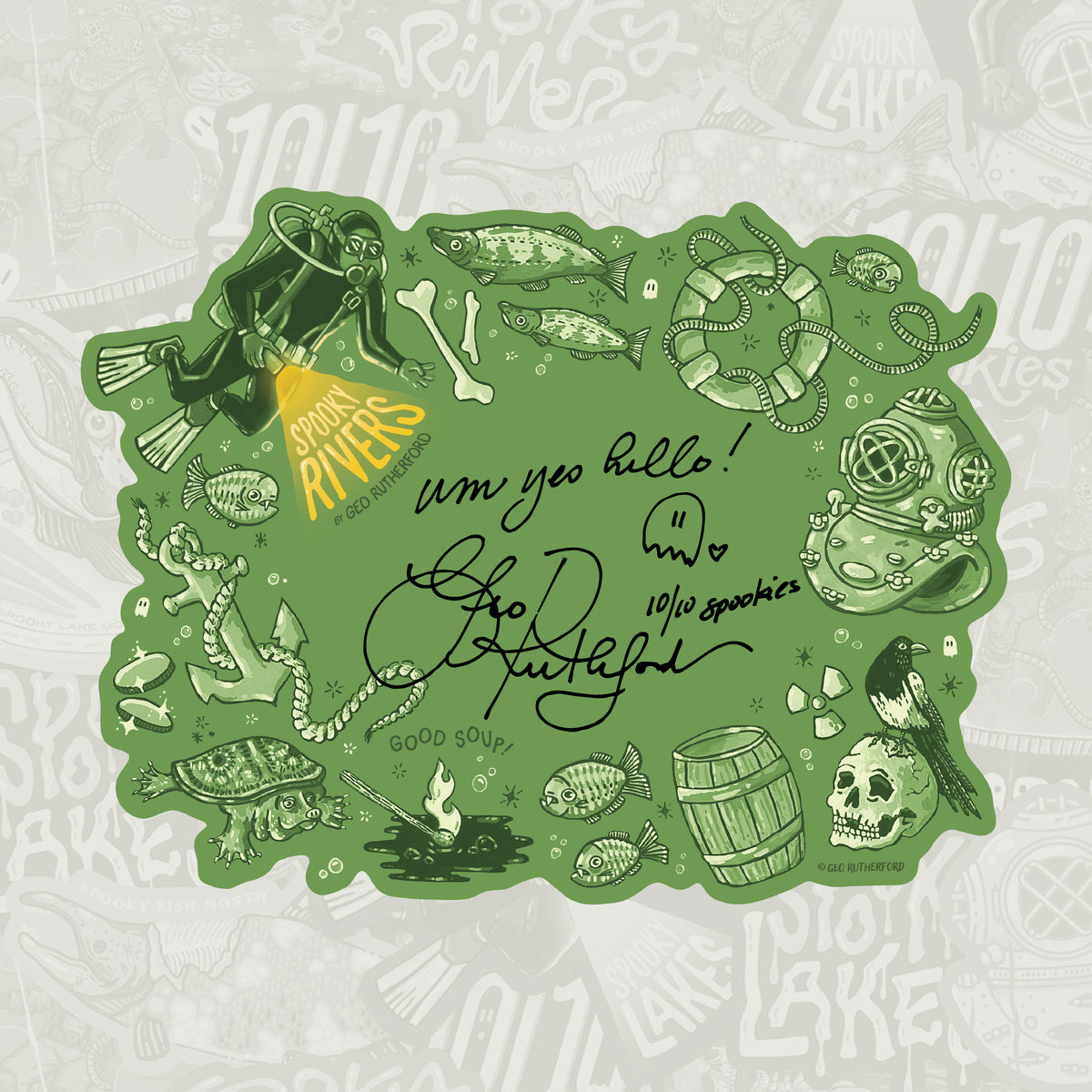 Spooky Rivers Signed Bookplate