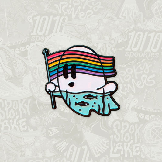 Wet Ghostie Pride Pin