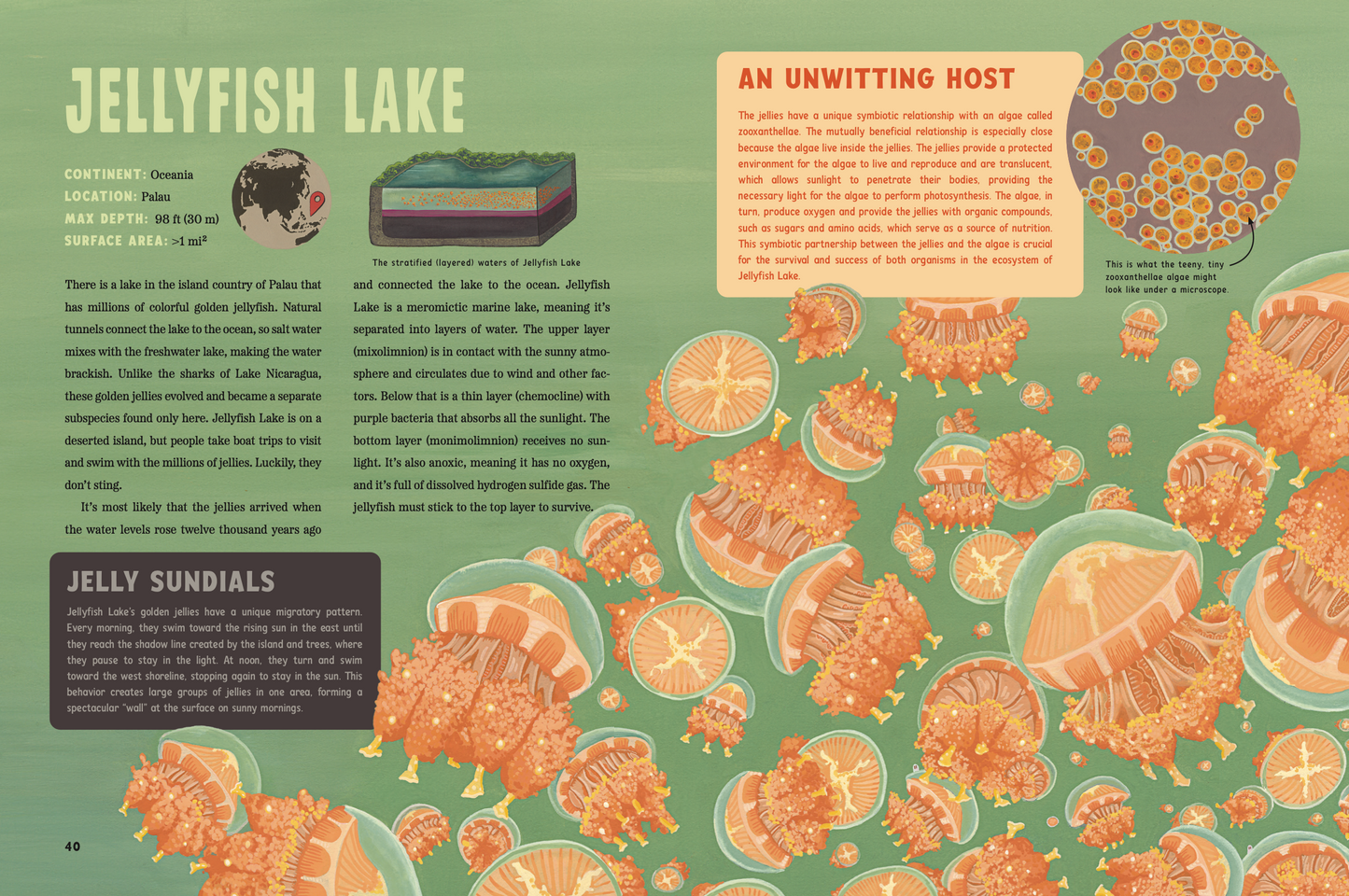 Jellyfish Lake Spooky Lakes Giclée Print