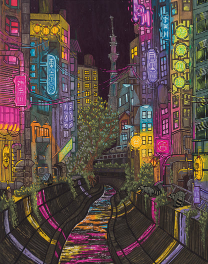 Shibuya River Giclée Print