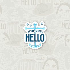 Um Yes Hello! Sticker Pack – Spooky Lakes Art