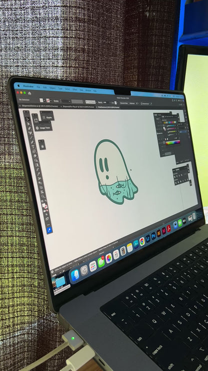 Wet Ghostie Pride Pin