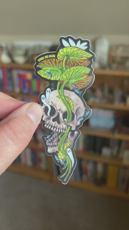 Everglades Skull Sticker: 2024 Spooky Lake Month