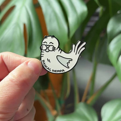 Baikal Nerpa Enamel Pin