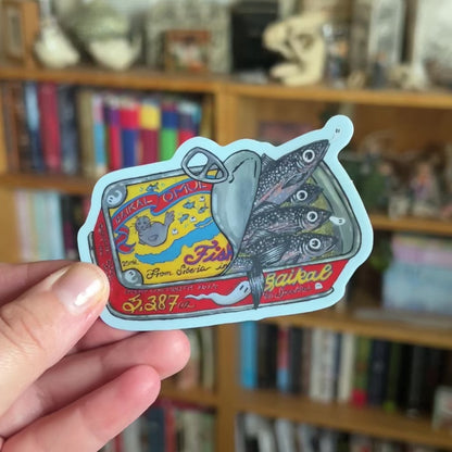 Baikal Tin Fish Sticker: 2024 Spooky Lake Month