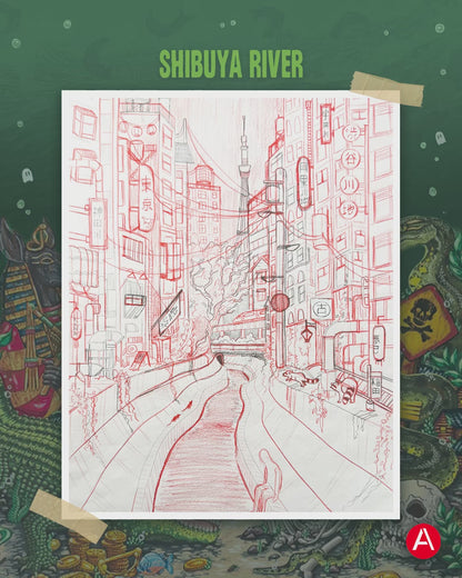 Shibuya River Giclée Print