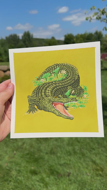 Cahill Croc Giclée Print